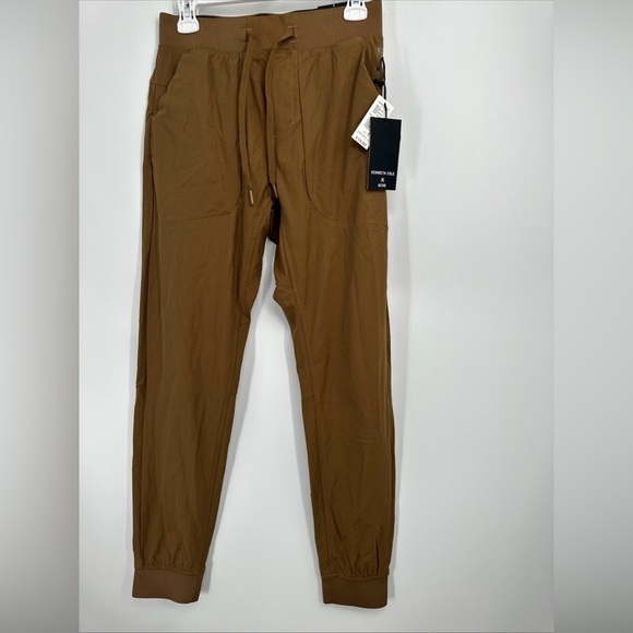 Kenneth Cole Sz Small Tech Jogger Classic Fit 4-way Stretch In Tobacco Color - Picture 1 of 5